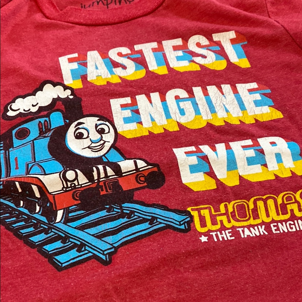 Jumping Beans Thomas the Train Vibrant Red Toddler Shirt - Picture 3 of 4